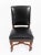 Antique French Walnut and Black Leather Dining Chairs, 19th Century, Set 12 For Sale - Image 11 of 13