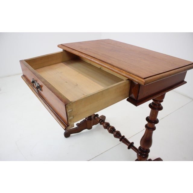 Solid Wood and Veneer Sewing Table, 1895 For Sale - Image 6 of 16