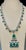 25 Ct Natural Carved Emerald & 10 Ct Diamond Art Deco Style 18 KW Gold Necklace For Sale - Image 17 of 18
