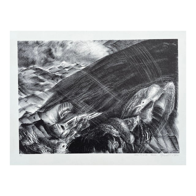 1950 Gertrude Pferdt Modern Lithograph For Sale