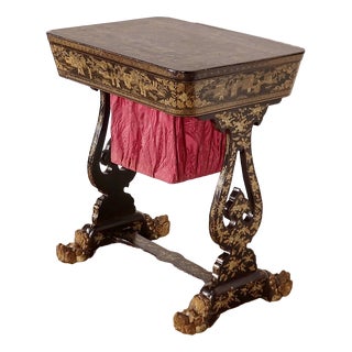 Desk in Blackened wood, Napoleon III Period, Mid 19th Century For Sale