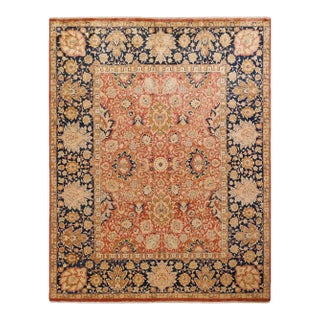 Mogul Collection Hand-Knotted Area Rug - Orange 8' 0" x 10' 1" For Sale