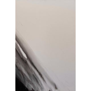 Steep Descent by Sara Melzer | Ink on Canvas Abstract landscape with a steep slope. For Sale