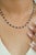 Metal Certified 14k White Gold Natural 10.52ct Blue Sapphire & Diamond Tennis Necklace For Sale - Image 7 of 15