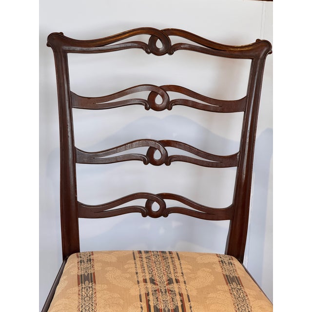 Late 19th Century Late 19th Century Set of 10 Mahogany Dining Chairs For Sale - Image 5 of 11