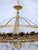 Vintage 1950s Italian Brass Basket Chandelier For Sale - Image 9 of 15