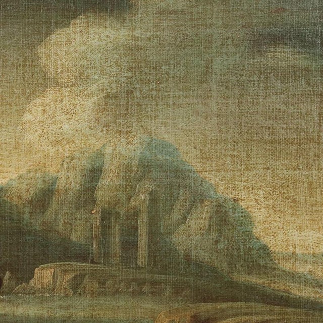 Landscape with Shepherds and Herds, Oil on Canvas For Sale - Image 7 of 12