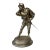 Late 19th Century Emile Guillemin French Silvered Bronze Cavalier Statue Sculpture For Sale