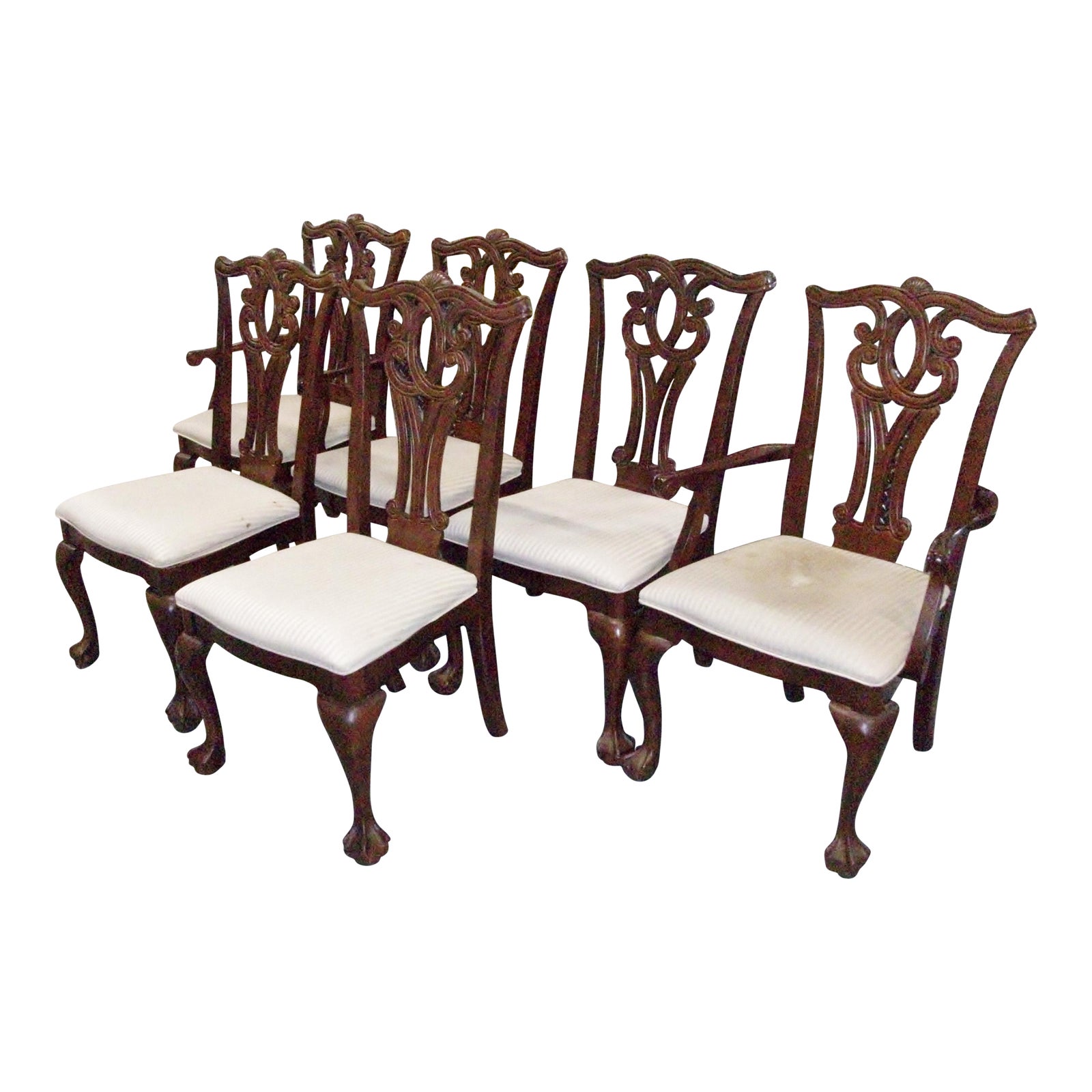 Universal Furniture Company Chippendale Style Dining Chairs Set of 6