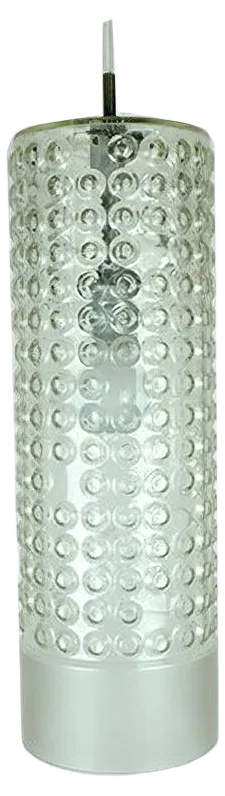 Large Cylindrical Bubble Glass Ceiling Lamp by Rolf Krüger for Staff, 1960s