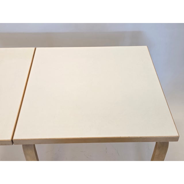 Mid-Century Modern Vintage Drop-Leaf Table by Alvar Aalto for Artek, 1960s For Sale - Image 3 of 16