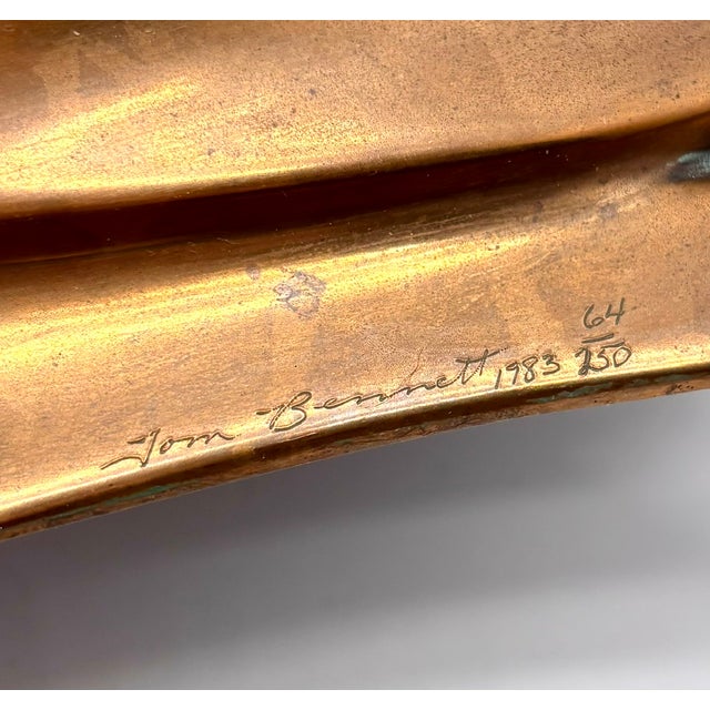 A striking signed and numbered bronze by artist Tom Bennett, edition 64 of 250 — a limited run with genuine collector...