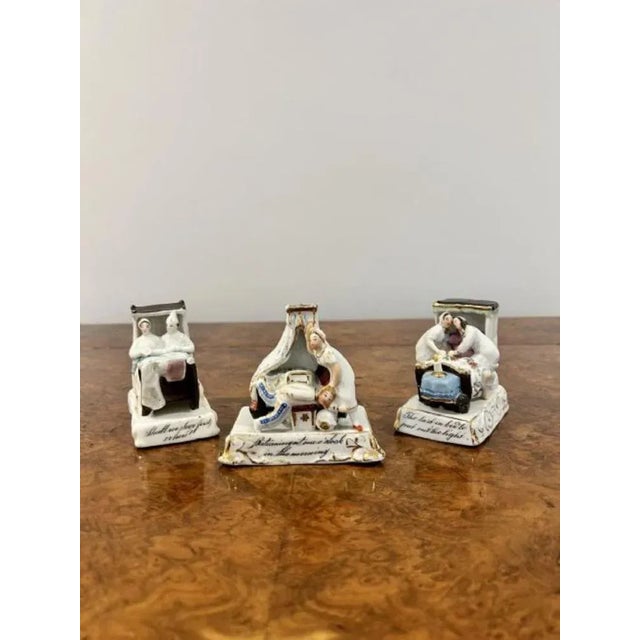 Black Porcelain Fairings, 1880s, Set of 3 For Sale - Image 8 of 8