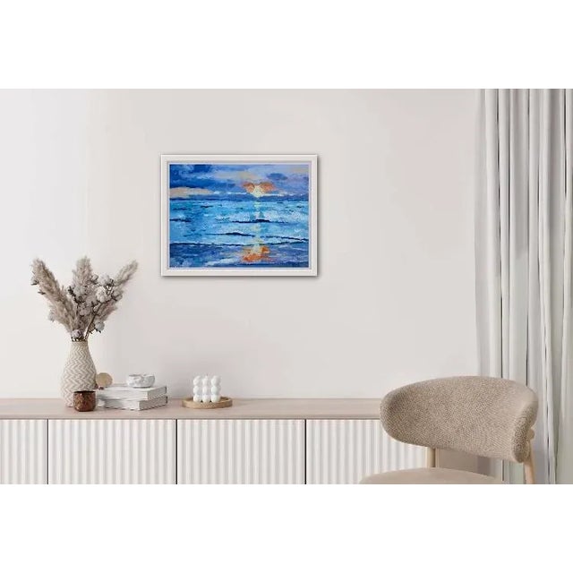 2020s Maui Sunset Impressionist Oil Painting Seascape For Sale - Image 5 of 9