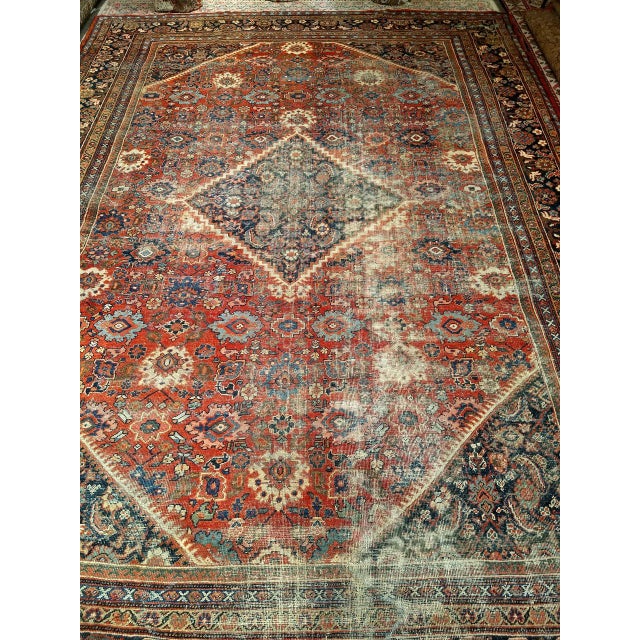 19th Century Persian Ziegler Mahal Sultanabad in Allover Geometric Pattern For Sale - Image 18 of 18