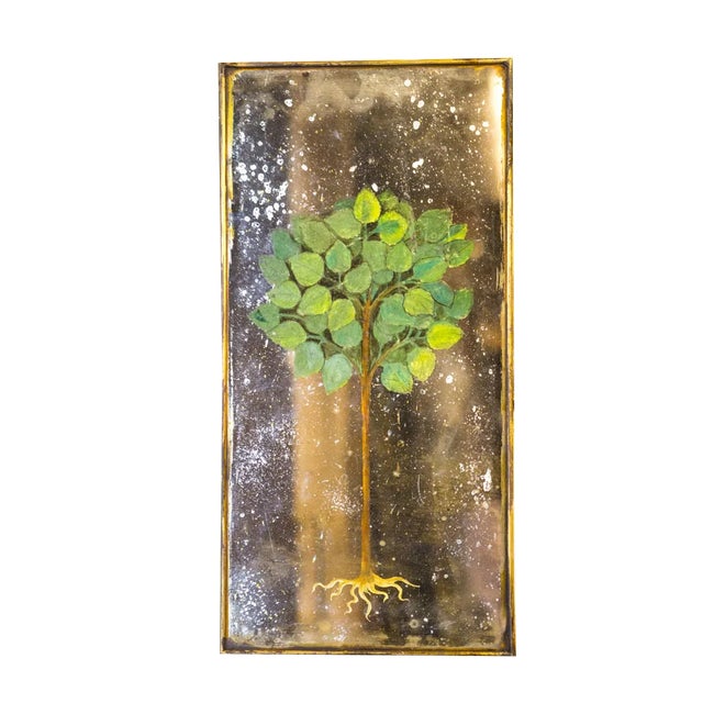 Lime Mirror, Brass & Mirror For Sale