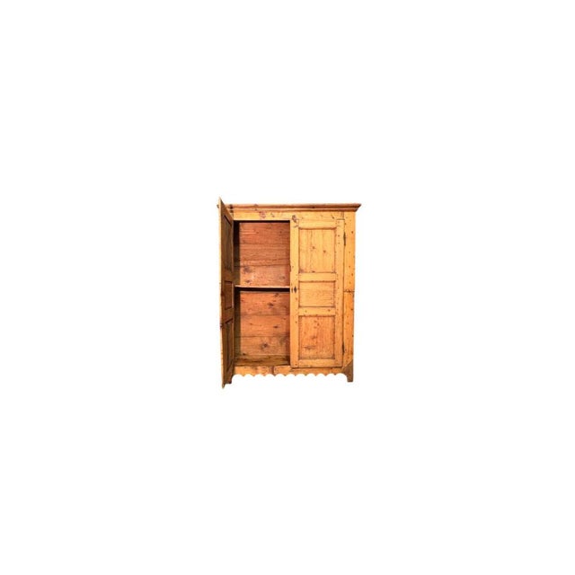 Rustic 19th Century Fir Wardrobe For Sale - Image 3 of 3
