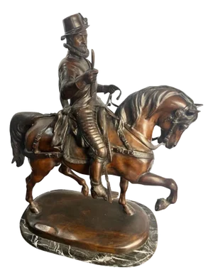James Hunt, William I of Orange on Horseback, 1890s-1910s, Bronze