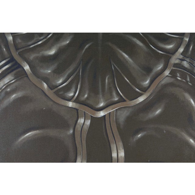 Dan Poole Deco Panel Signed 1984 Acrylic Contemporary Painting on Canvas Framed For Sale - Image 9 of 9