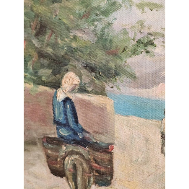 Oil on Canvas Painting, Mid-Century, Signed For Sale - Image 4 of 5