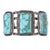 6.75" Large Vintage Navajo Sterling and turquoise bracelet, great stones, no<br>issues. ;<br>All precious...
