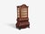 1940s Dutch Baroque Style, Large Bombe Bookcase, Burr Walnut, Glass, England, 1940s For Sale - Image 5 of 15