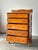 Brown Antique Scalloped Quarter-Sawn Golden Oak Chest of Drawers For Sale - Image 8 of 12