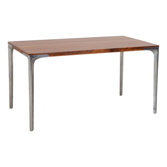Wooden T70 Dining Table with Chrome Legs from Hülsta For Sale