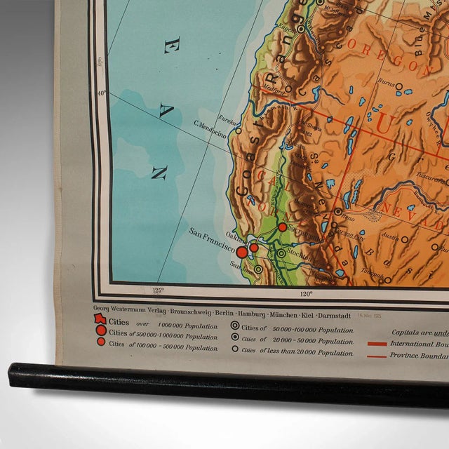 1960s Large Vintage German Map of Canada For Sale - Image 11 of 13