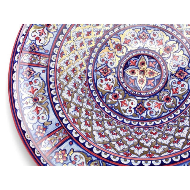 Deruta Gold Luster Moorish Gold Plate by Deblona For Sale - Image 6 of 13