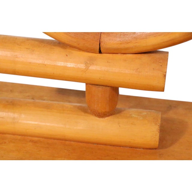 Mid Century Bamboo Table Lamp With Original Shade For Sale - Image 12 of 12