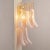 1990s Large Petal Wall Light in Pink Murano Glass with White Decoration, Italy, 1990s For Sale - Image 5 of 12