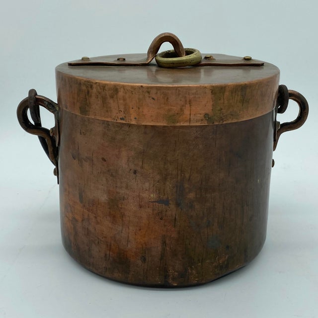 Antique French Copper Pot With Lid Chairish