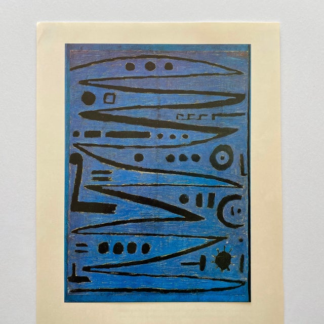 Mid-Century Modern Paul Klee Vintage 1967 Mid Century Modernist Lithograph Print " Heroic Fiddling " 1938 For Sale - Image 3 of 7