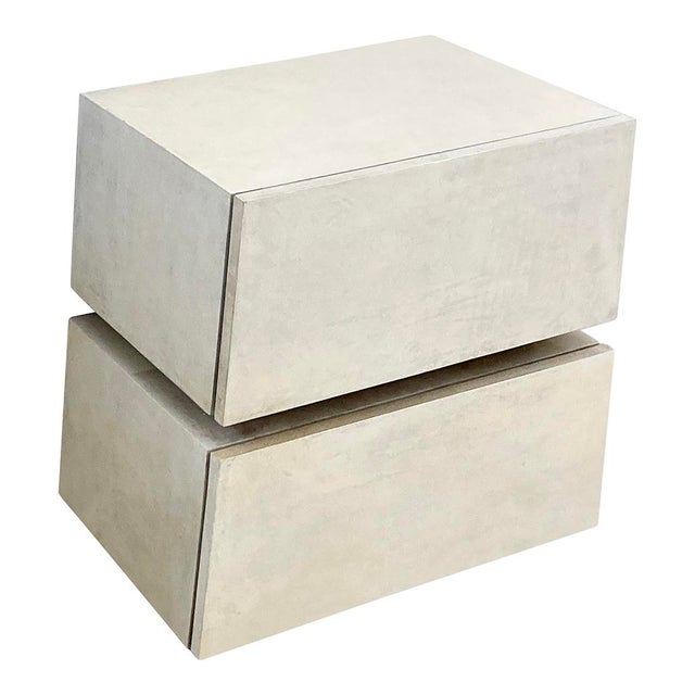 Parchment Bedside Tables, 1980s, Set of 2 For Sale - Image 3 of 16