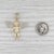 Modern 0.10ctw Diamond Guardian Angel Cheurb Pendant 10k Yellow Gold For Sale - Image 3 of 5