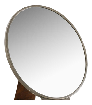 Table Mirror in Pewter and Wood from Nils Fougstedt, 1931