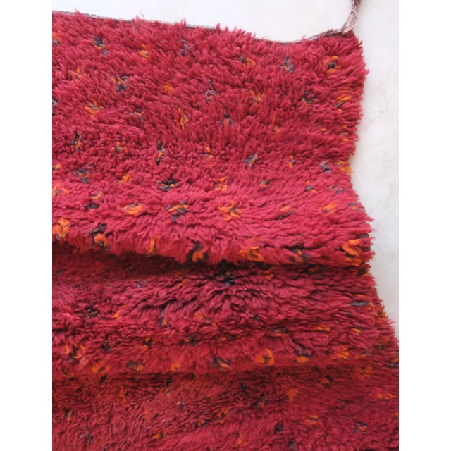 Red Moroccan Vintage Rug - 9.5 X 6.4 Ft For Sale - Image 4 of 8