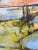 Textile Mid Century Vintage Abstract Impressionist Cityscape Oil on Canvas. Signed Galand For Sale - Image 7 of 11
