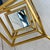 Contemporary Gold Geometric Sculpture Uttermost Venya 18784 Rotating Cubes & Mirror on Stand For Sale - Image 3 of 6