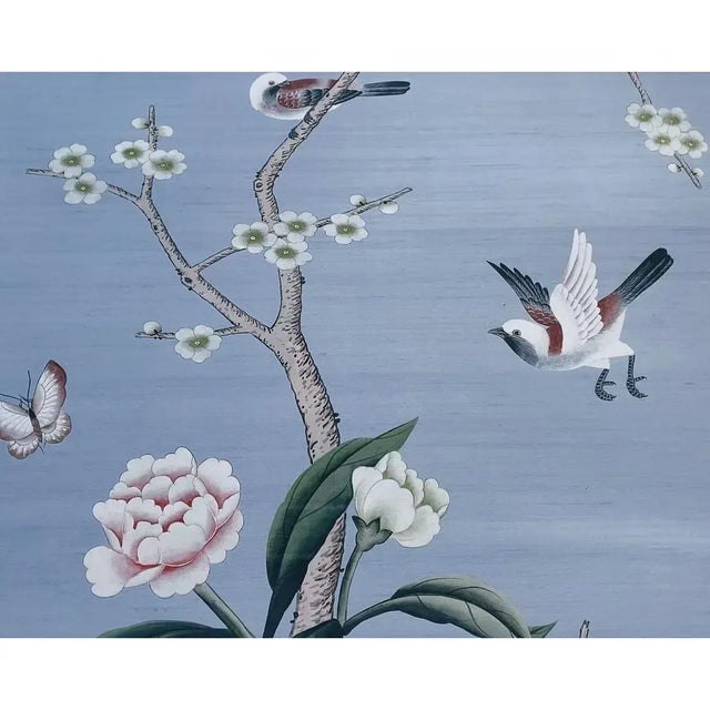 Paper 24"*48", Chinoiserie Wall Artwork, Wallpaper Panel - Set of ( No Frame) For Sale - Image 7 of 9