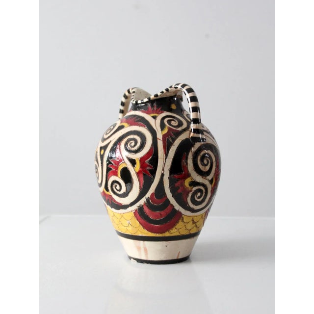 Vintage Italian Ceramic Vase For Sale - Image 6 of 11
