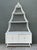Vintage White Rattan Pagoda Etagere For Sale - Image 11 of 12