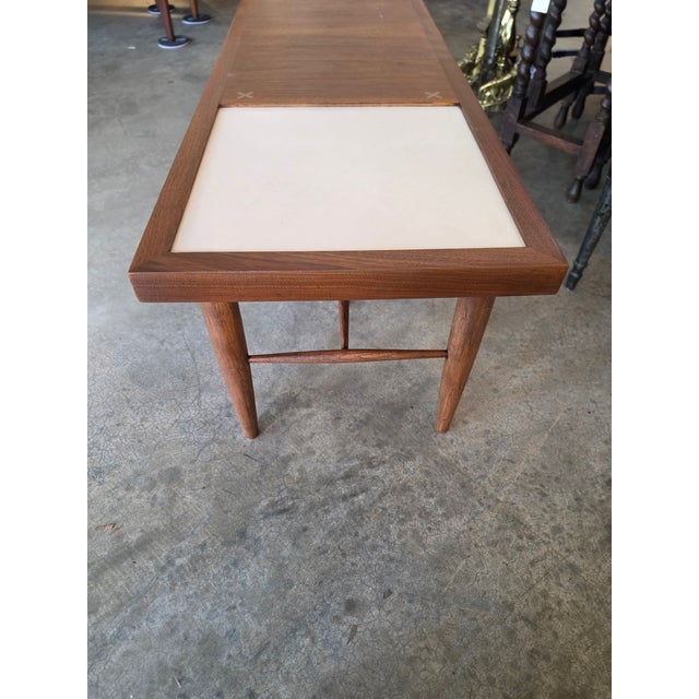 Mid 20th Century Rectangular Coffee Table With Laminate Insets by American of Martinsville For Sale - Image 13 of 14