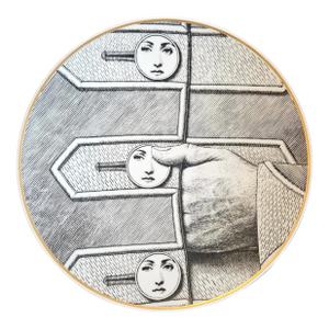Rosenthal Piero Fornasetti Porcelain Plate, Themes and Variations, Buttons, Motiv 13