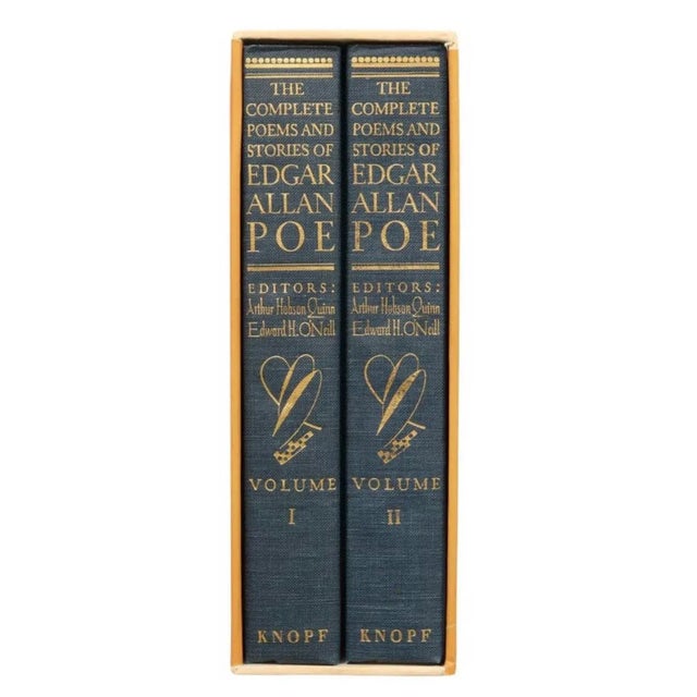 The Borzoi Poe, two volume boxed set. The complete poems and stories of Edgar Allan Poe. Published in 1982 by Alfred A....