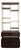 Studio a Home Oslo Etagere in Dark Ash Wood and Brass-Bronze Finished Metal For Sale