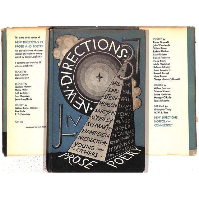 LAUGHLIN, James IV [editor] New Directions 1937 9 1/2" x 6 1/2" "New Directions in Prose and Poetry" is an anthology of...