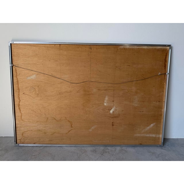 Large - 1980’s Haul Hous Mixed Media Abstract Painting For Sale - Image 12 of 12