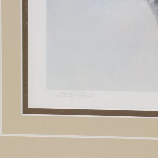 Late 20th Century Robert Bateman "Wood Bison" Lithograph Framed, Signed For Sale - Image 4 of 11